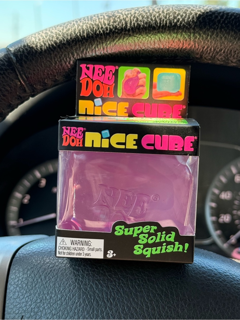 NeeDoh Nice Cube Super Solid Squish! - Purple